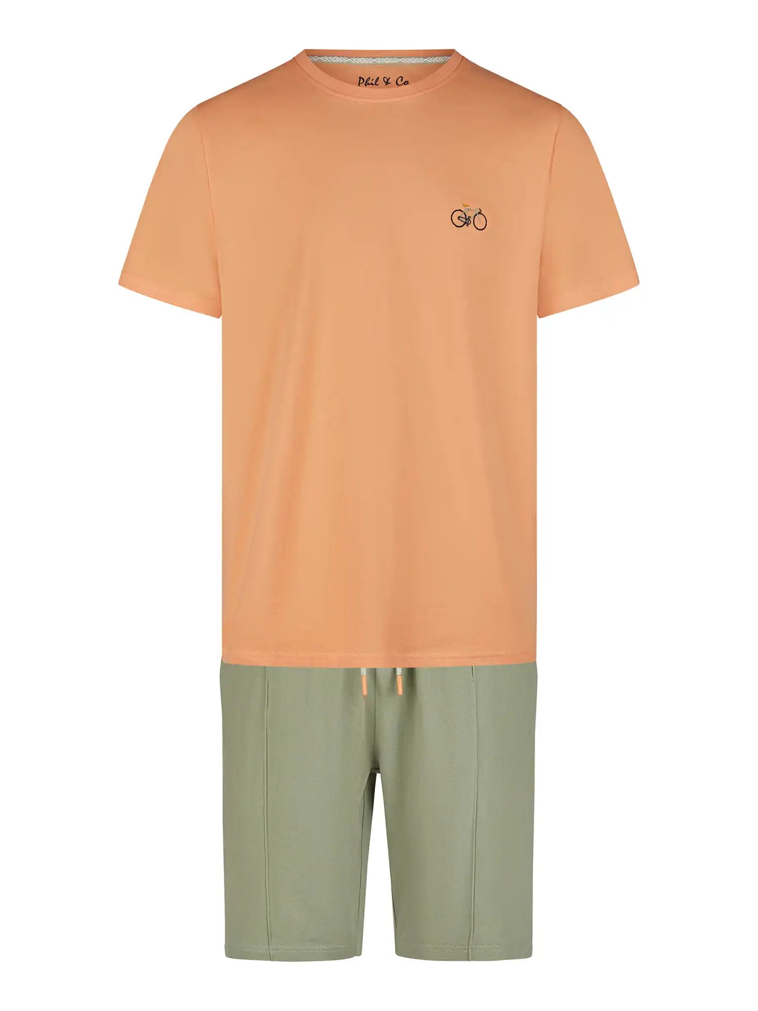 Phil & Co. Berlin Herren Pyjama Kurz Shorty