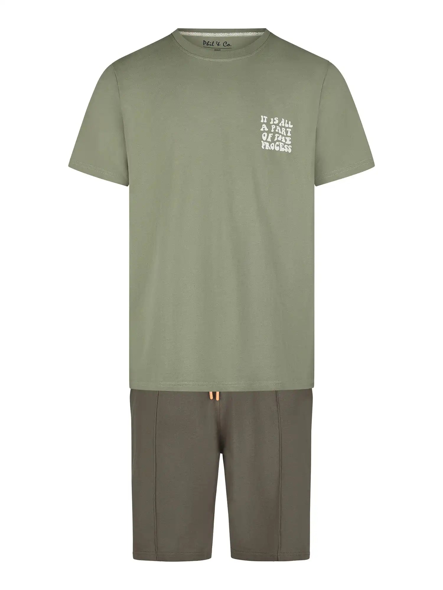Phil & Co. Berlin Herren Pyjama Kurz Shorty