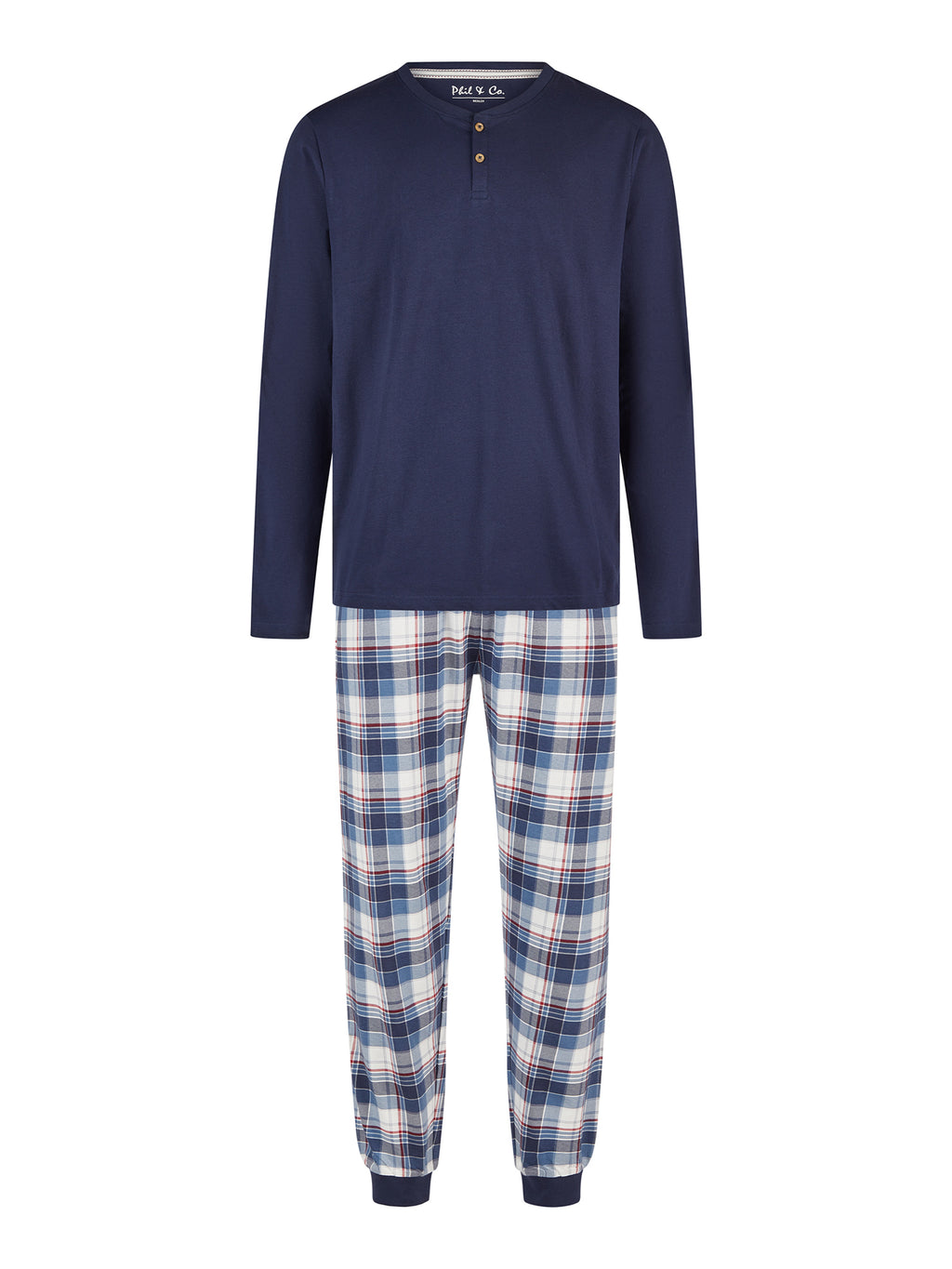 Phil &amp; Co. Berlin Men's Cozy Classic Long Pajamas