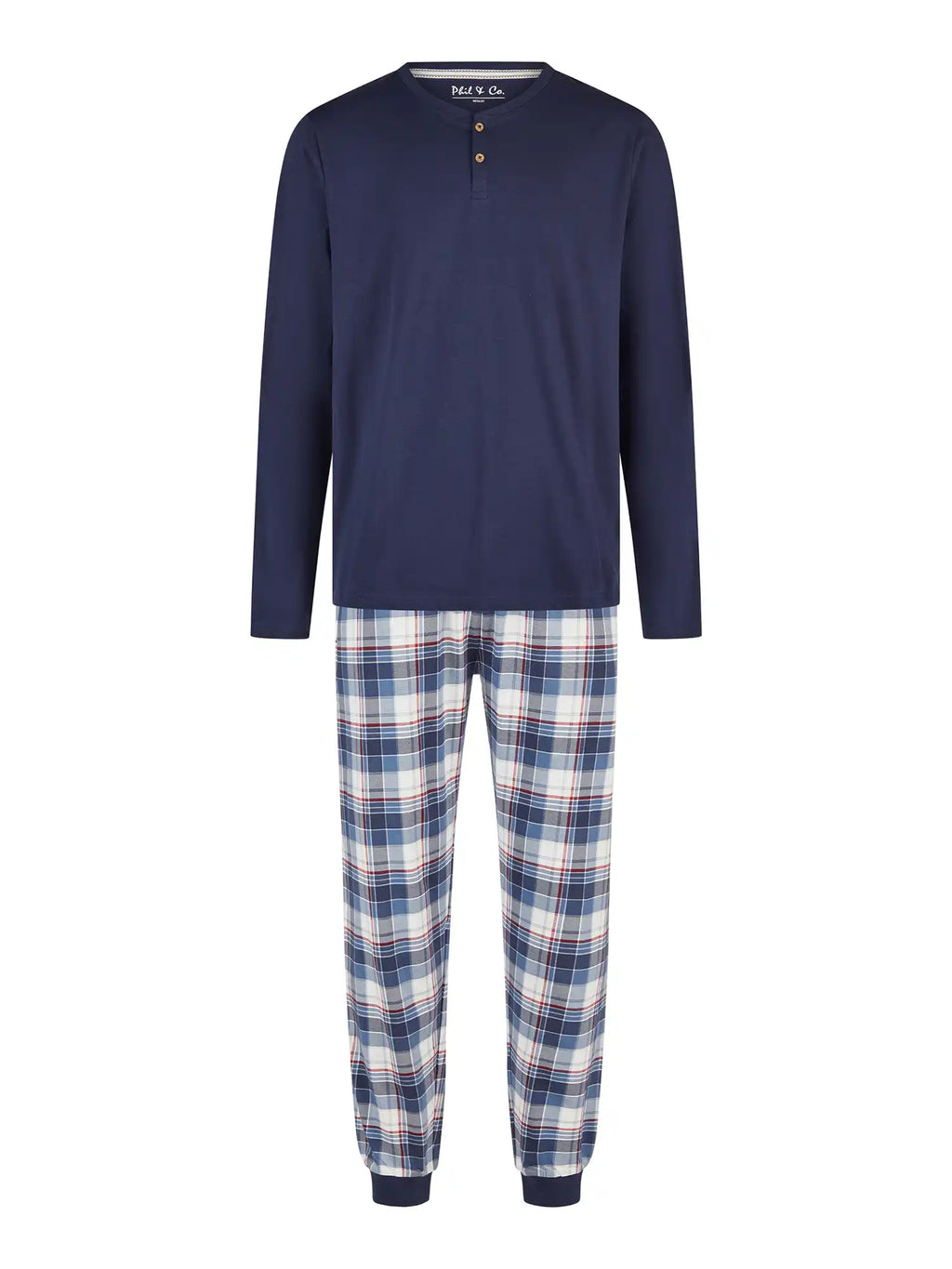 Phil &amp; Co. Berlin Men's Cozy Classic Long Pajamas