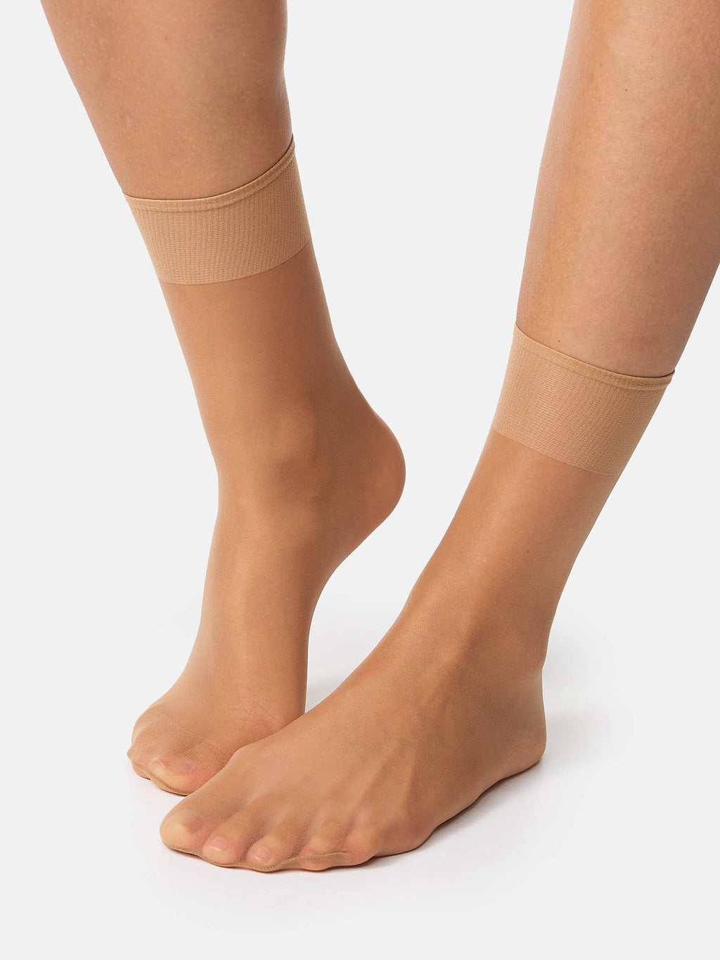 NUR DIE Damen Söckchen Seidenfein Transparent 15 DEN