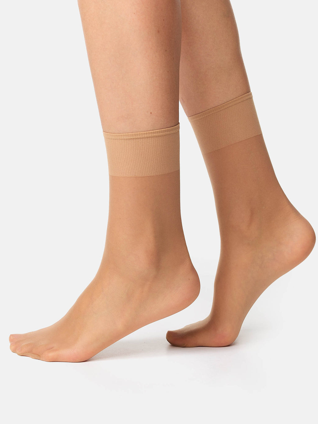 NUR DIE Damen Söckchen Seidenfein Transparent 15 DEN