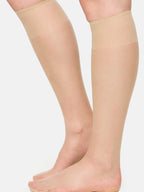 NUR DIE Damen Kniestrümpfe Seidenfein Transparent 15 DEN