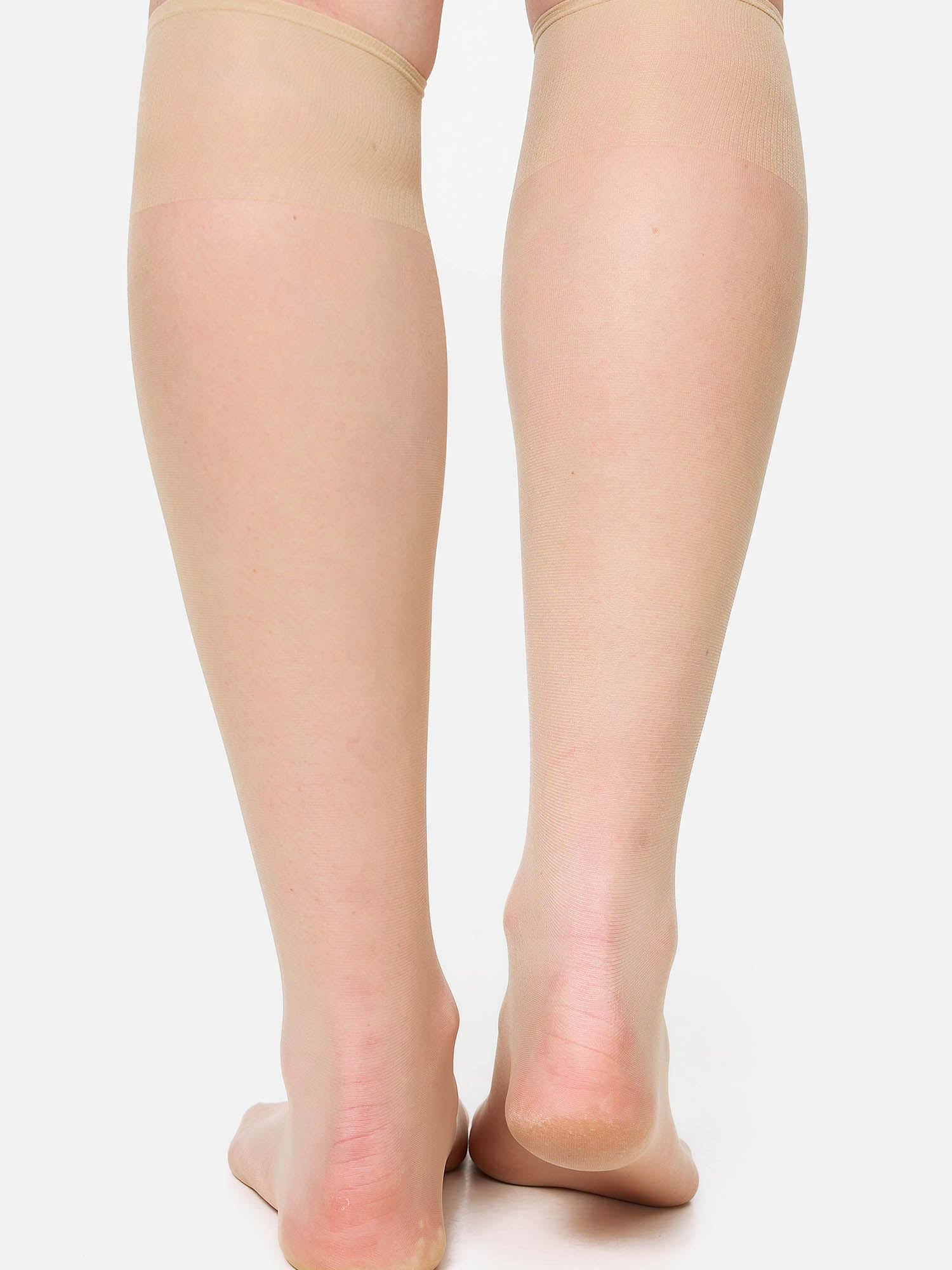 NUR DIE Damen Kniestrümpfe Seidenfein Transparent 15 DEN