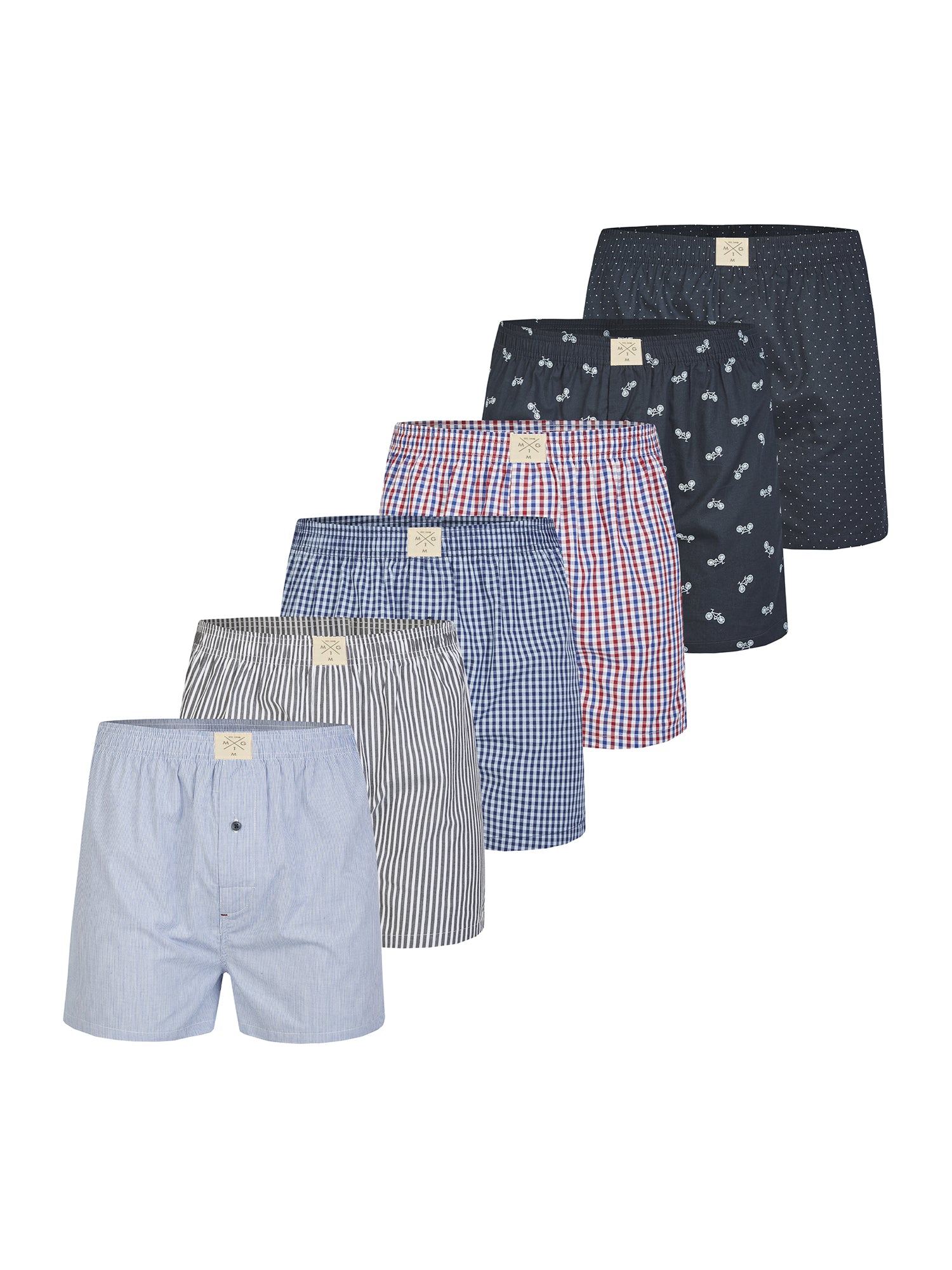 MG-1 Herren Boxershorts Classics 6er Pack