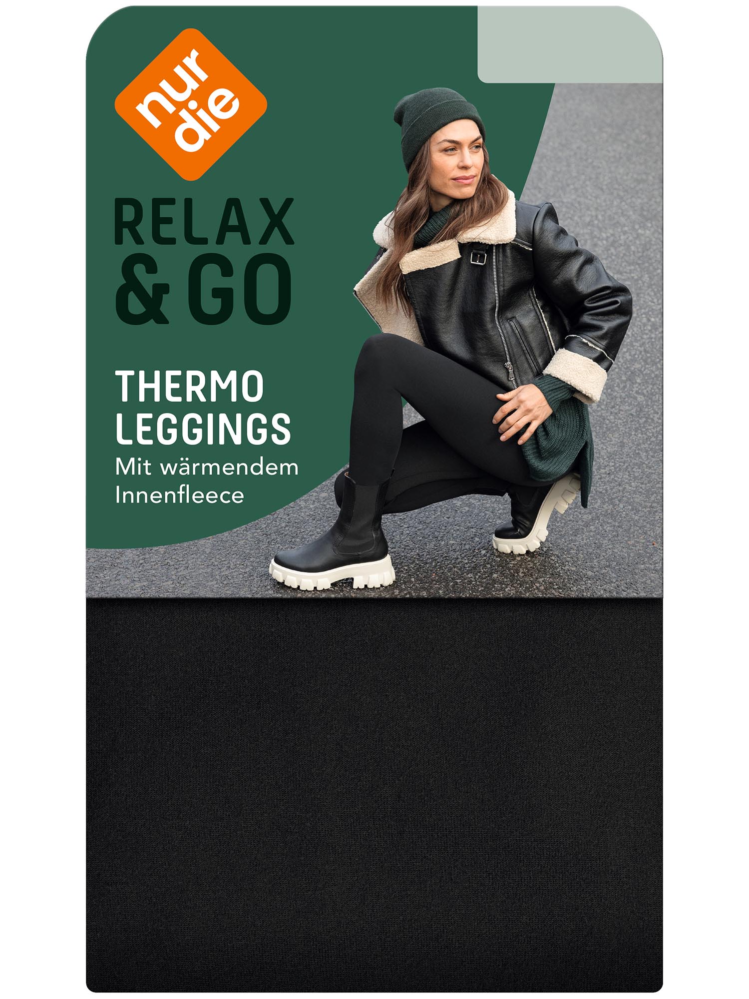 NUR DIE Damen Leggings Relax & Go Thermo