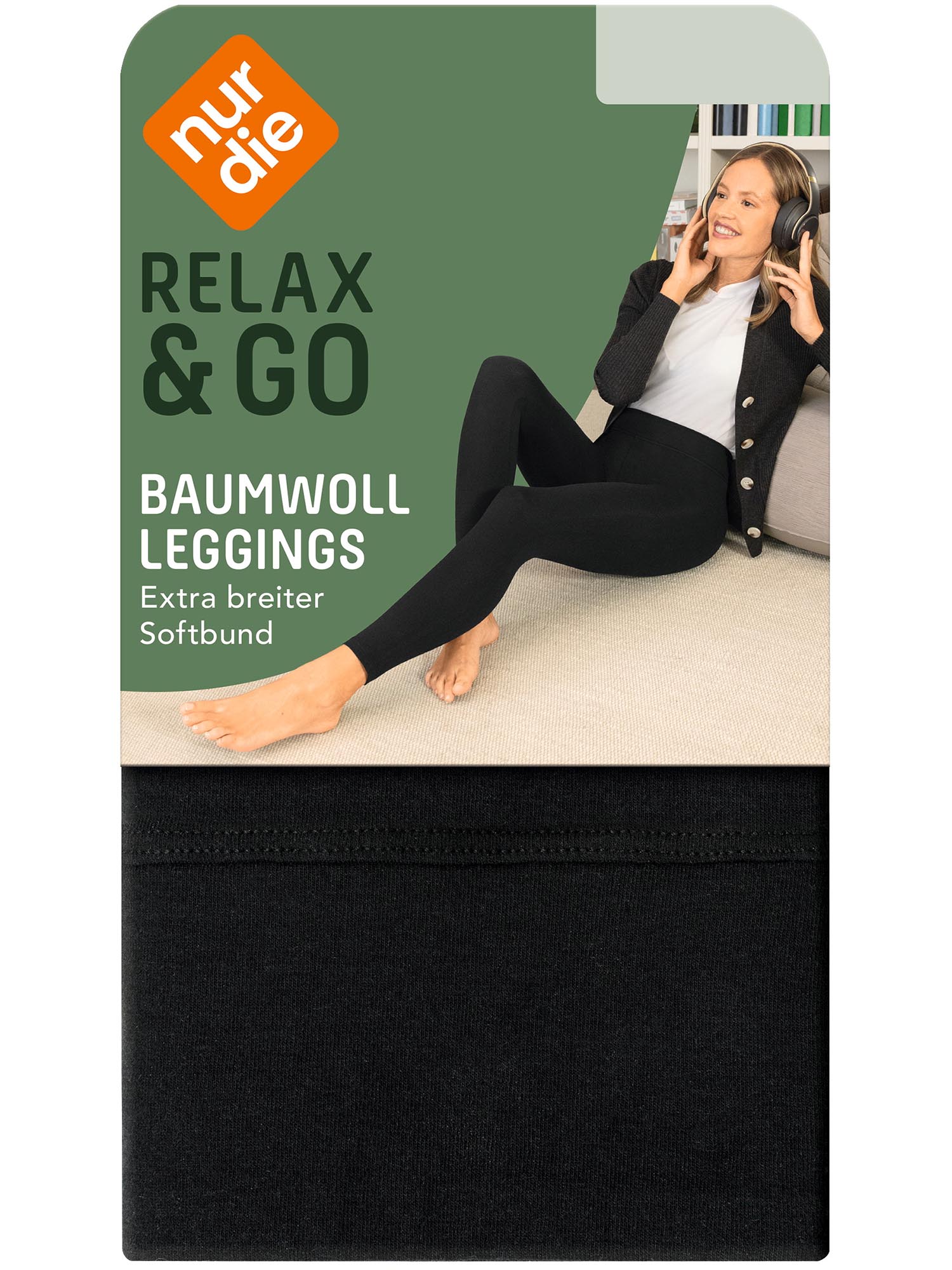 NUR DIE Damen Leggings Relax & Go Baumwolle