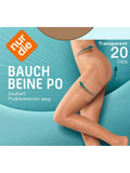 NUR DIE Damen Strumpfhose Bauch Beine Po Transparent 20 DEN