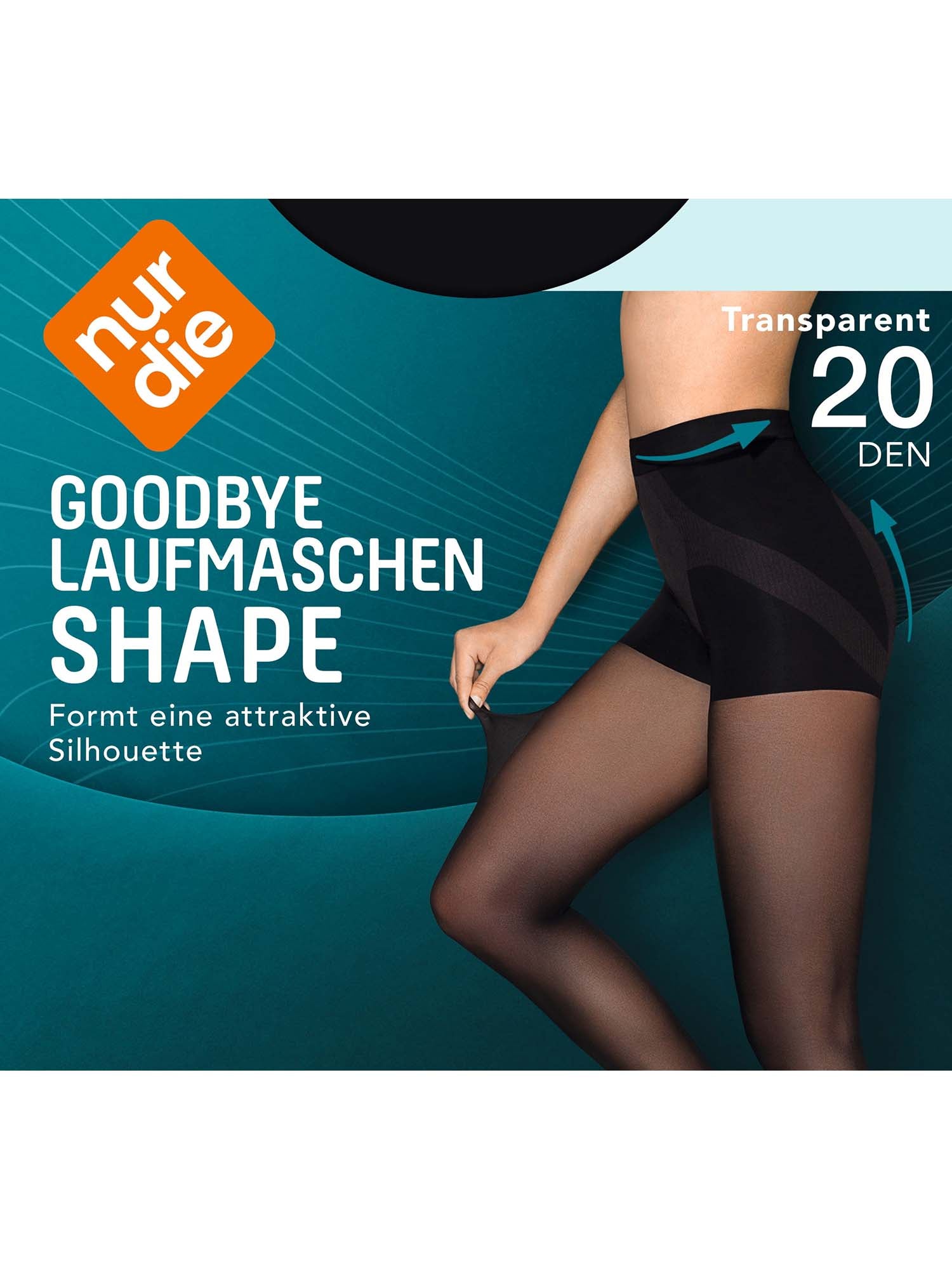 NUR DIE Damen Strumpfhose Goodbye Laufmaschen Shape 20 DEN