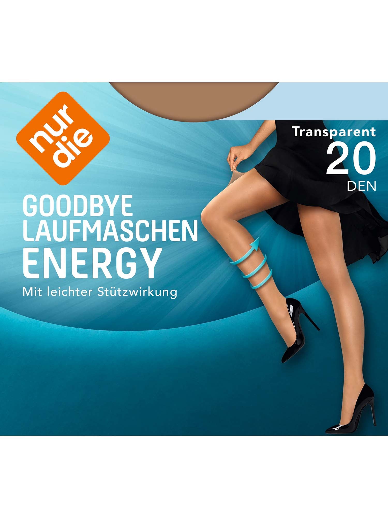 NUR DIE Damen Strumpfhose Goodbye Laufmaschen Energy 20 DEN