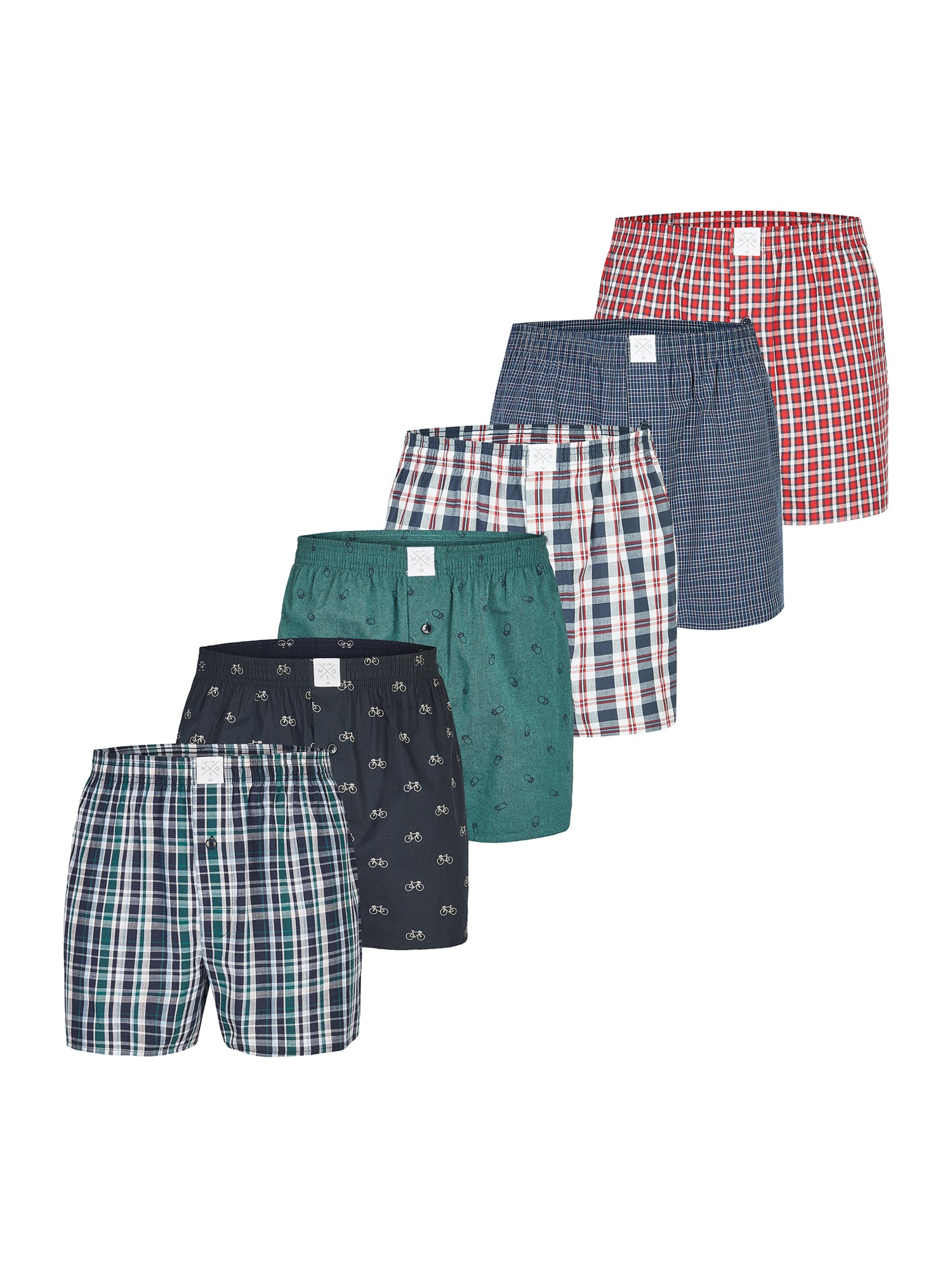 MG-1 Herren Boxershorts Classics 6er Pack
