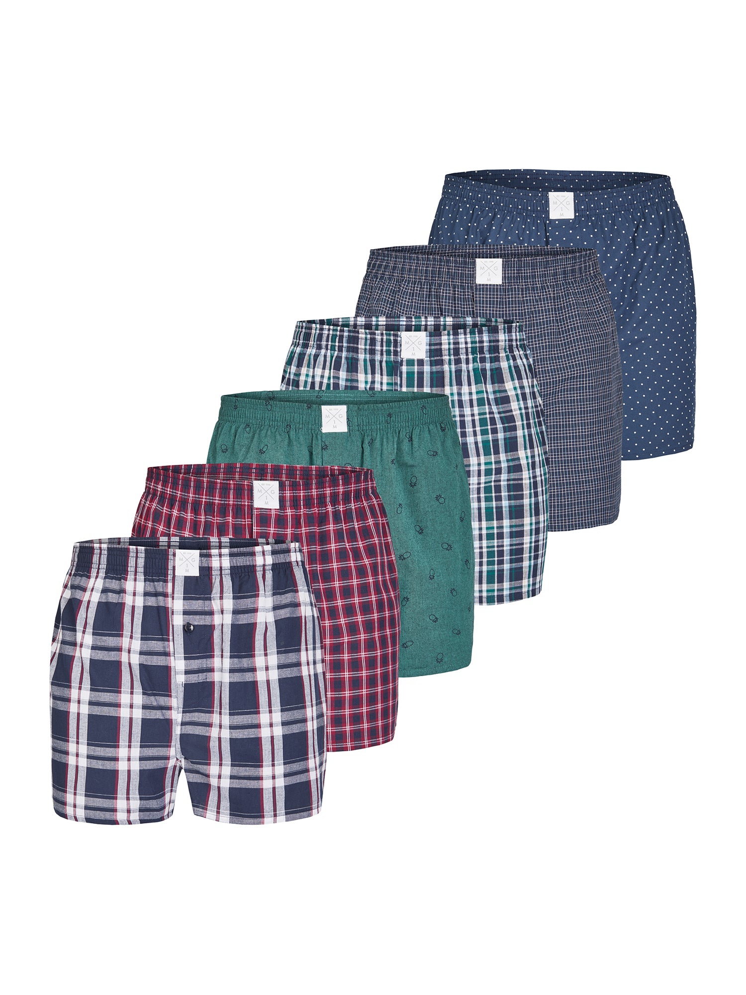 MG-1 Herren Boxershorts Classics 6er Pack
