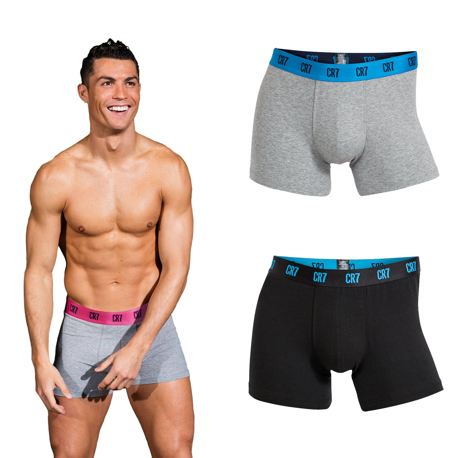 CR7 Cristiano Ronaldo Herren Trunks Basic 3er Pack
