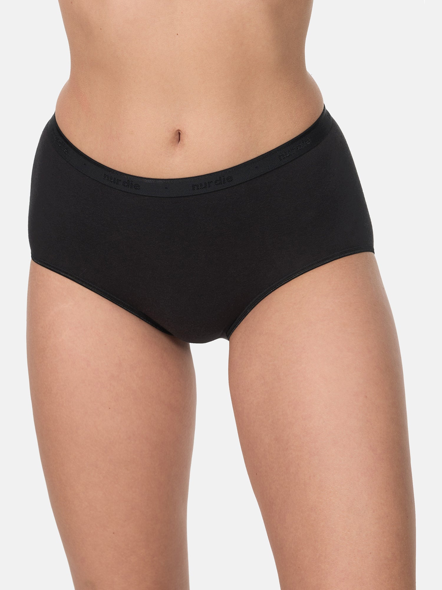 NUR DIE Damen Taillenslip GOTS Bio-Baumwolle Maxi