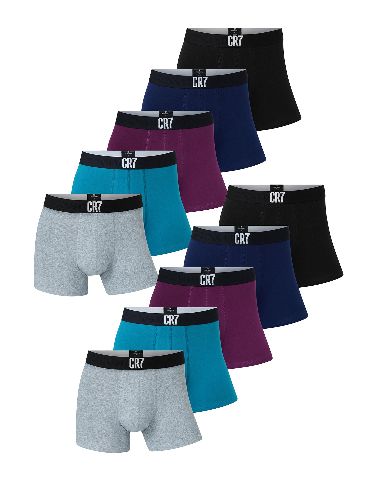 CR7 Cristiano Ronaldo Herren Trunks Basic 10er Pack