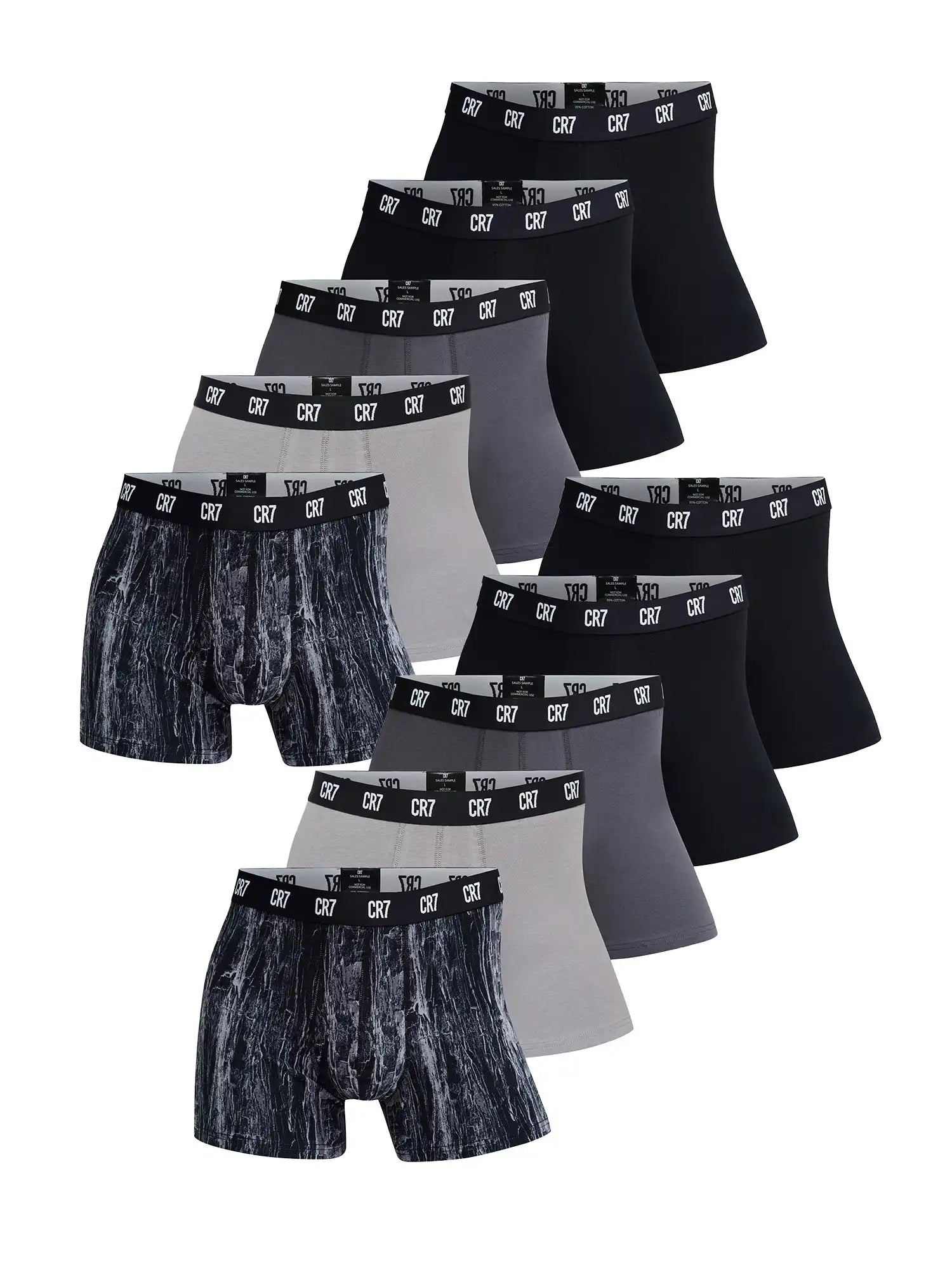 CR7 Cristiano Ronaldo Heren Boxershorts Basisverpakking van 10