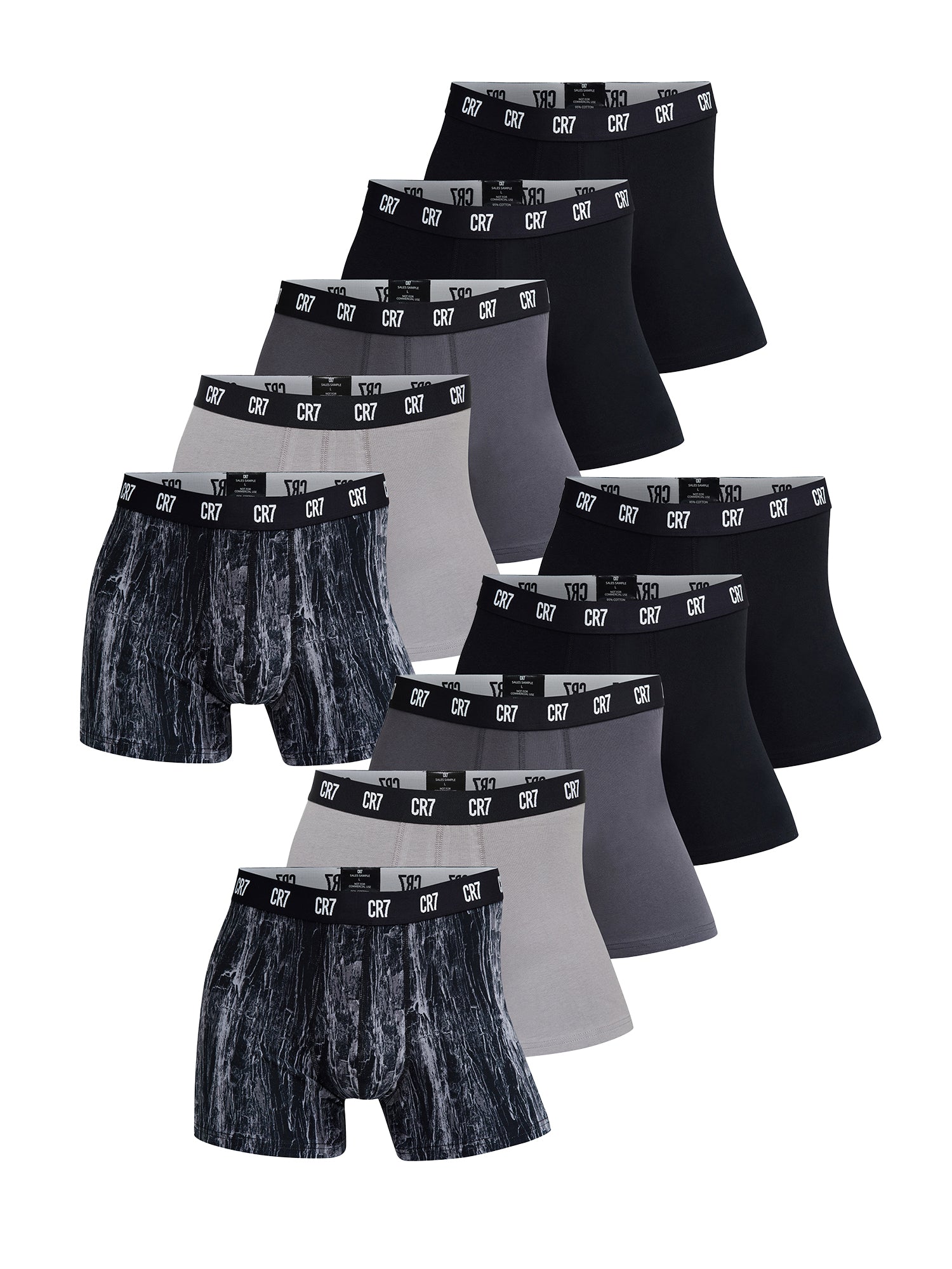 CR7 Cristiano Ronaldo Herren Trunks Basic 10er Pack
