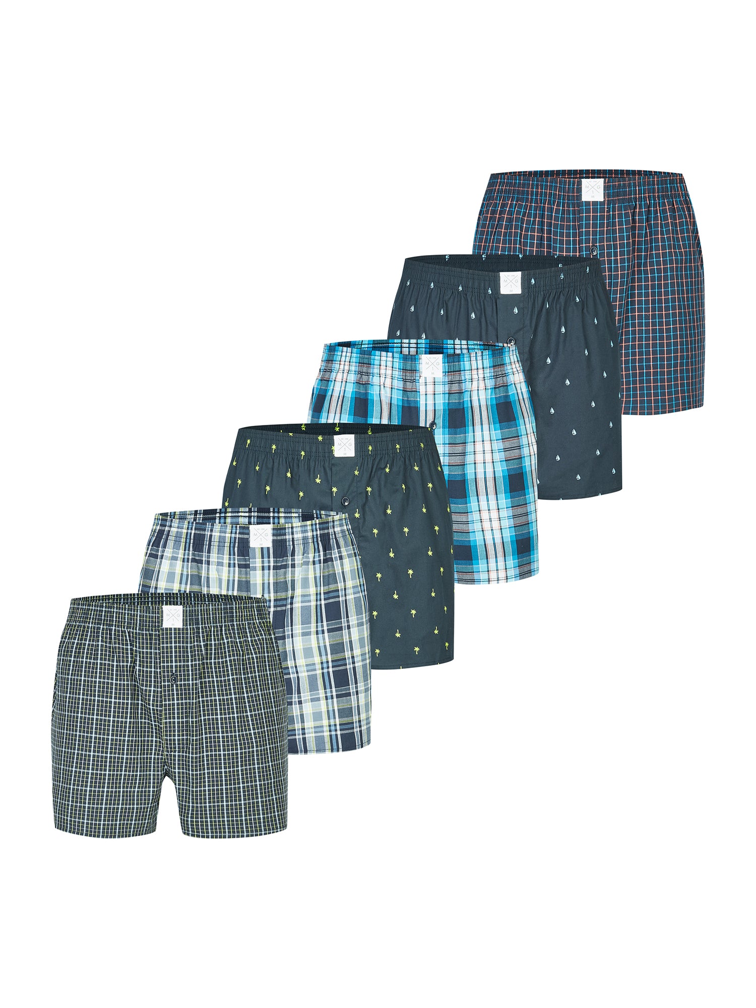 MG-1 Herren Boxershorts Classics 6er Pack