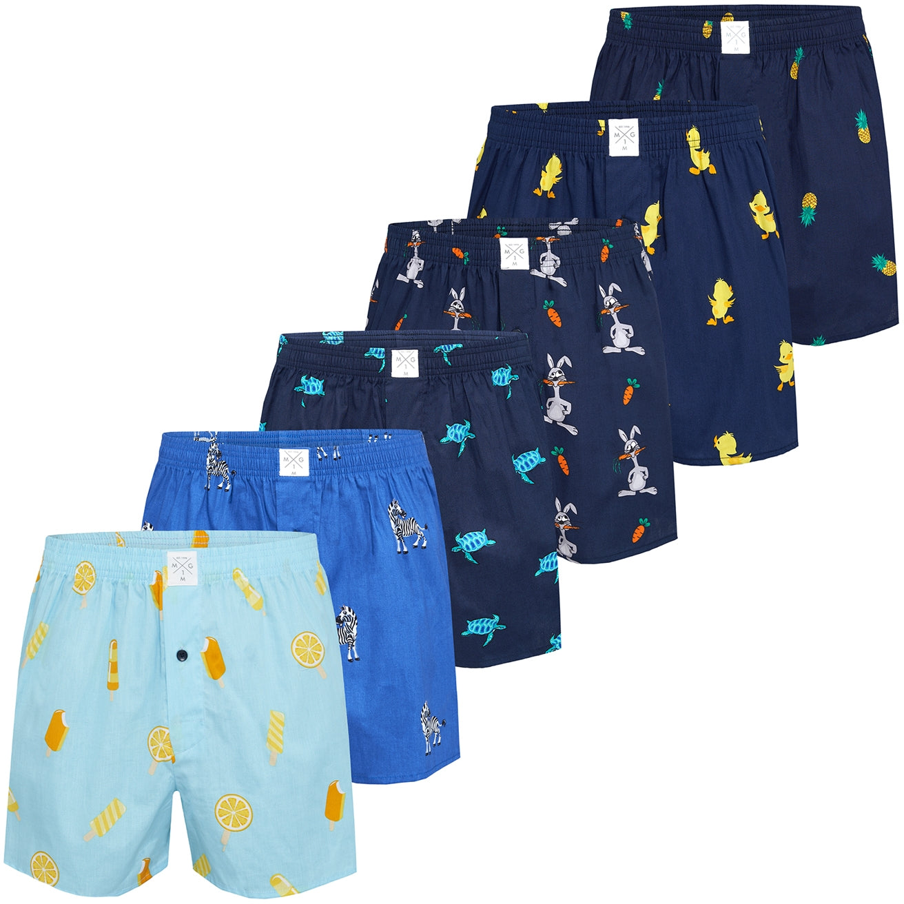 MG-1 Herren Boxershorts Classics 6er Pack