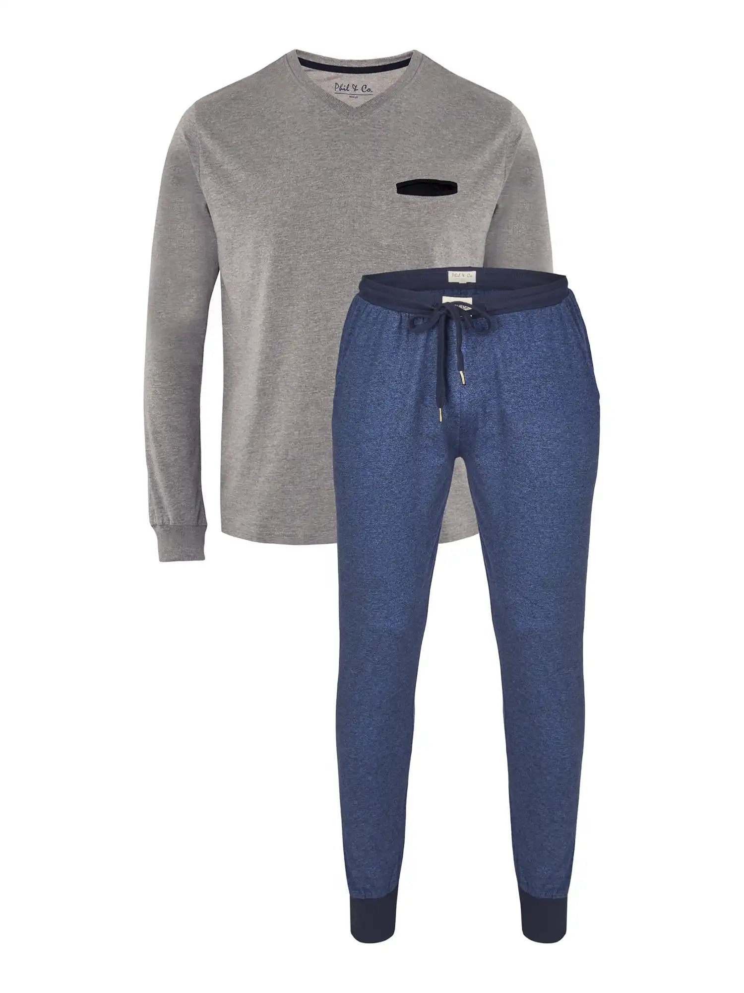 Phil & Co. Berlin Herren Pyjama Long