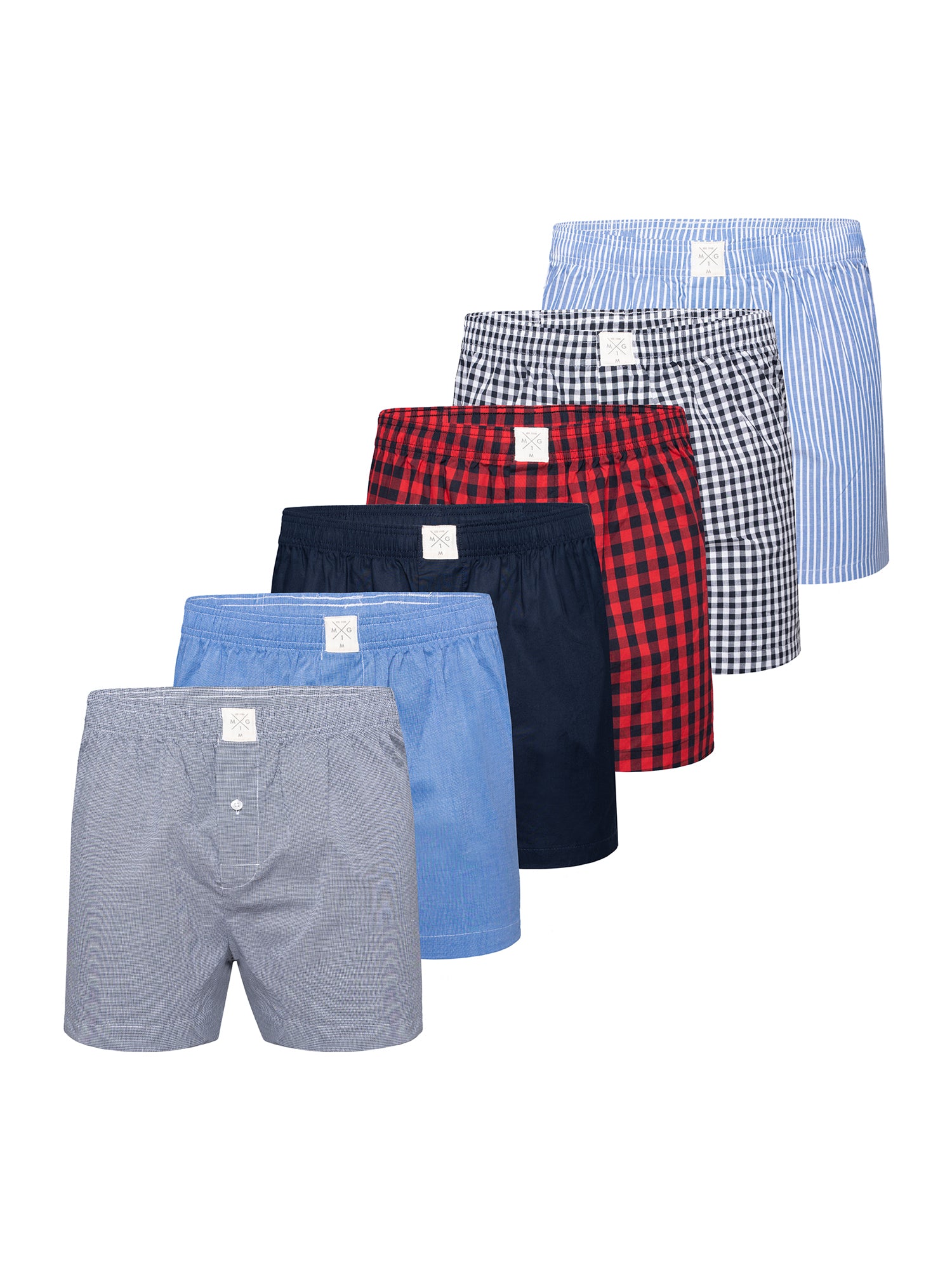 MG-1 Herren Boxershorts Classics 6er Pack