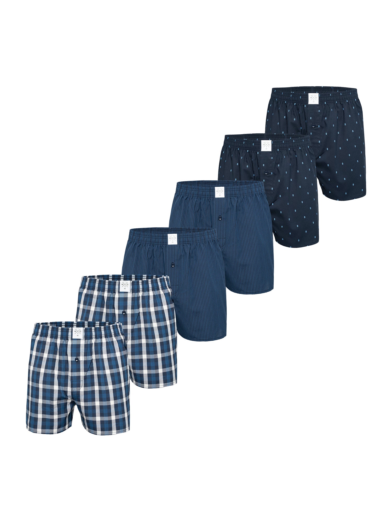 MG-1 Herren Boxershorts Classics 6er Pack