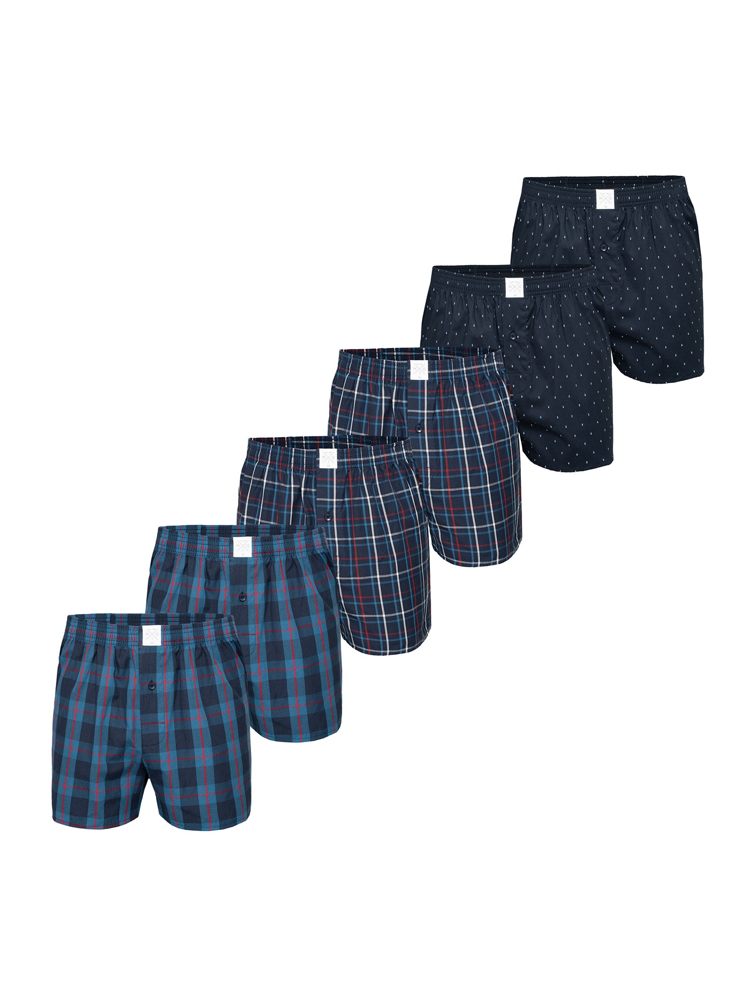 MG-1 Herren Boxershorts Classics 6er Pack