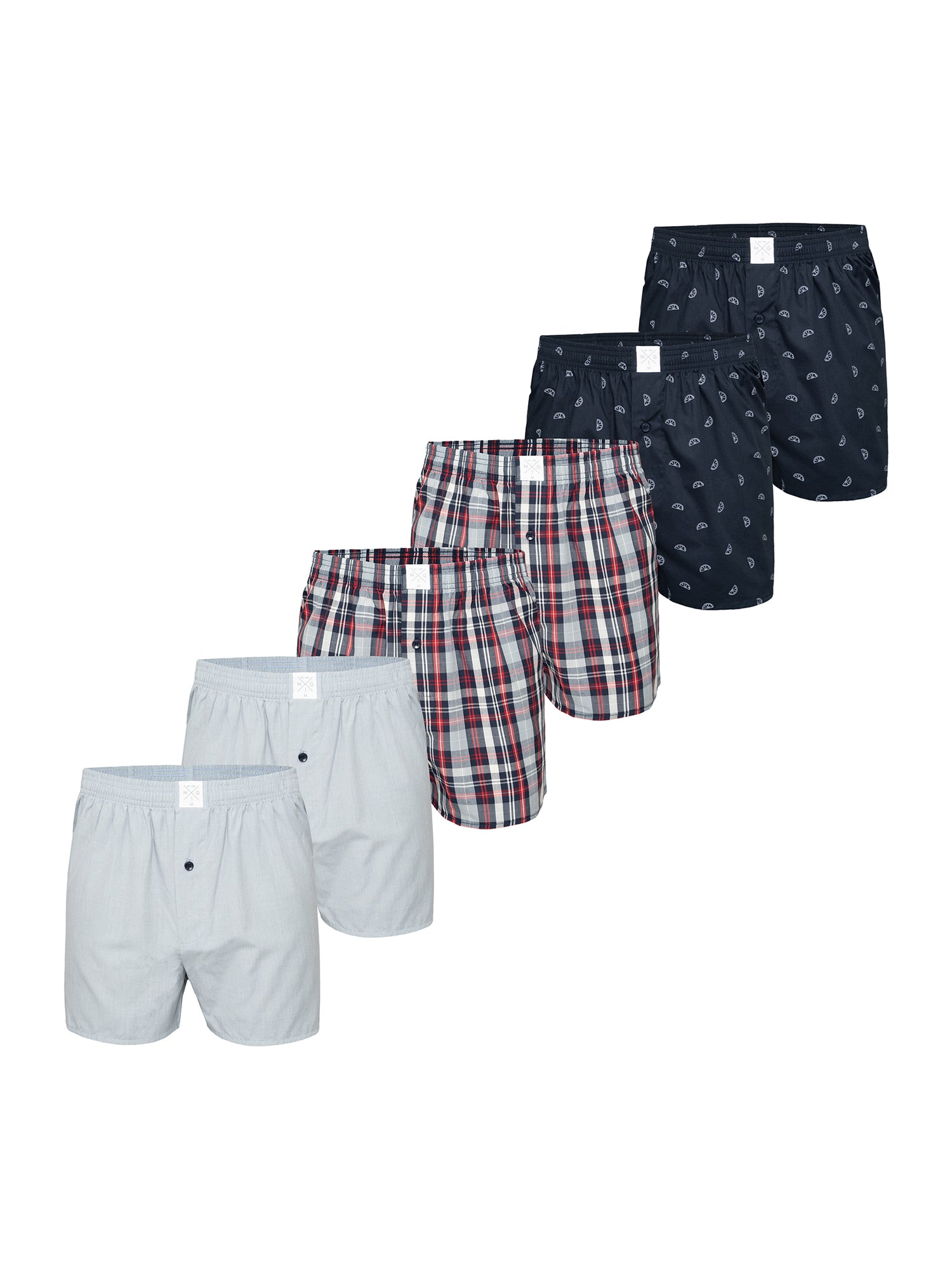 MG-1 Herren Boxershorts Classics 6er Pack