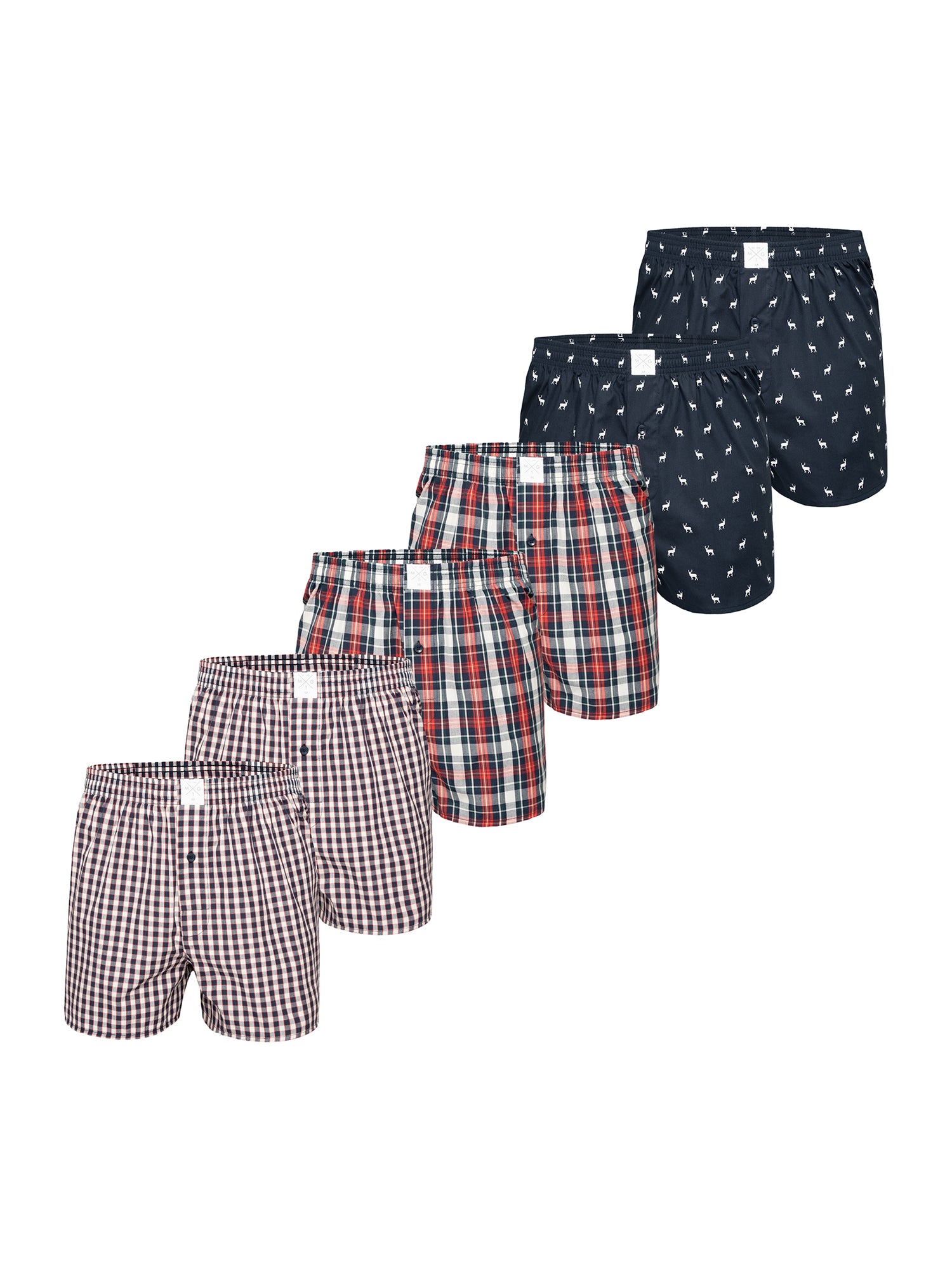 MG-1 Herren Boxershorts Classics 6er Pack