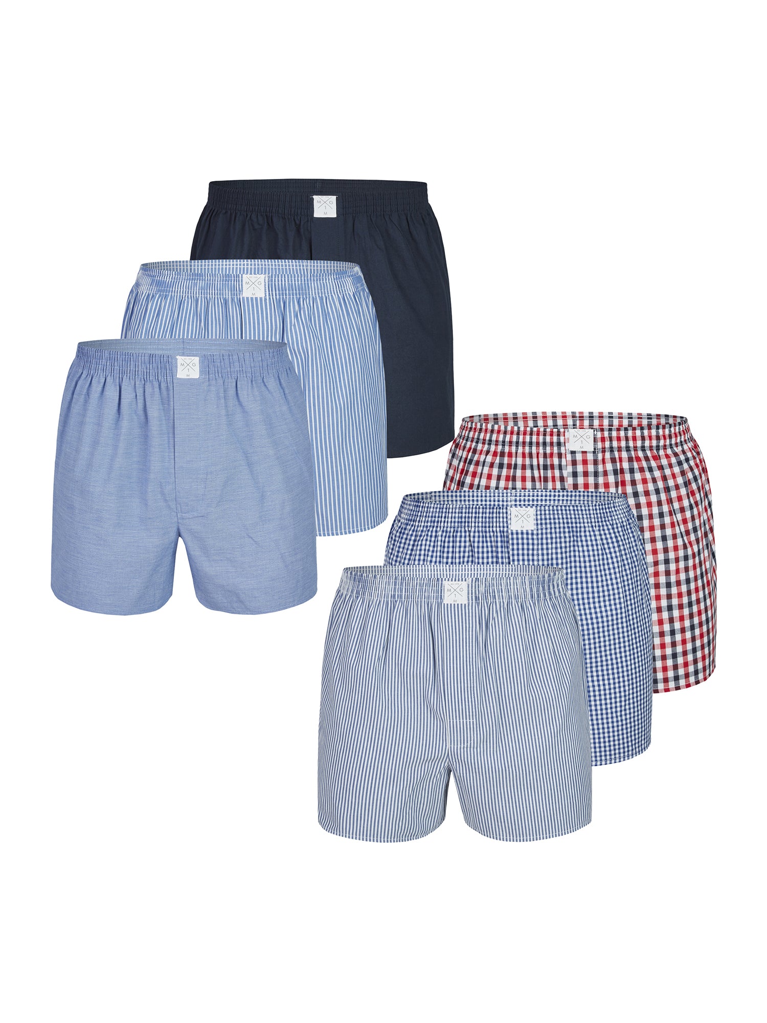 MG-1 Herren Boxershorts Classics 6er Pack