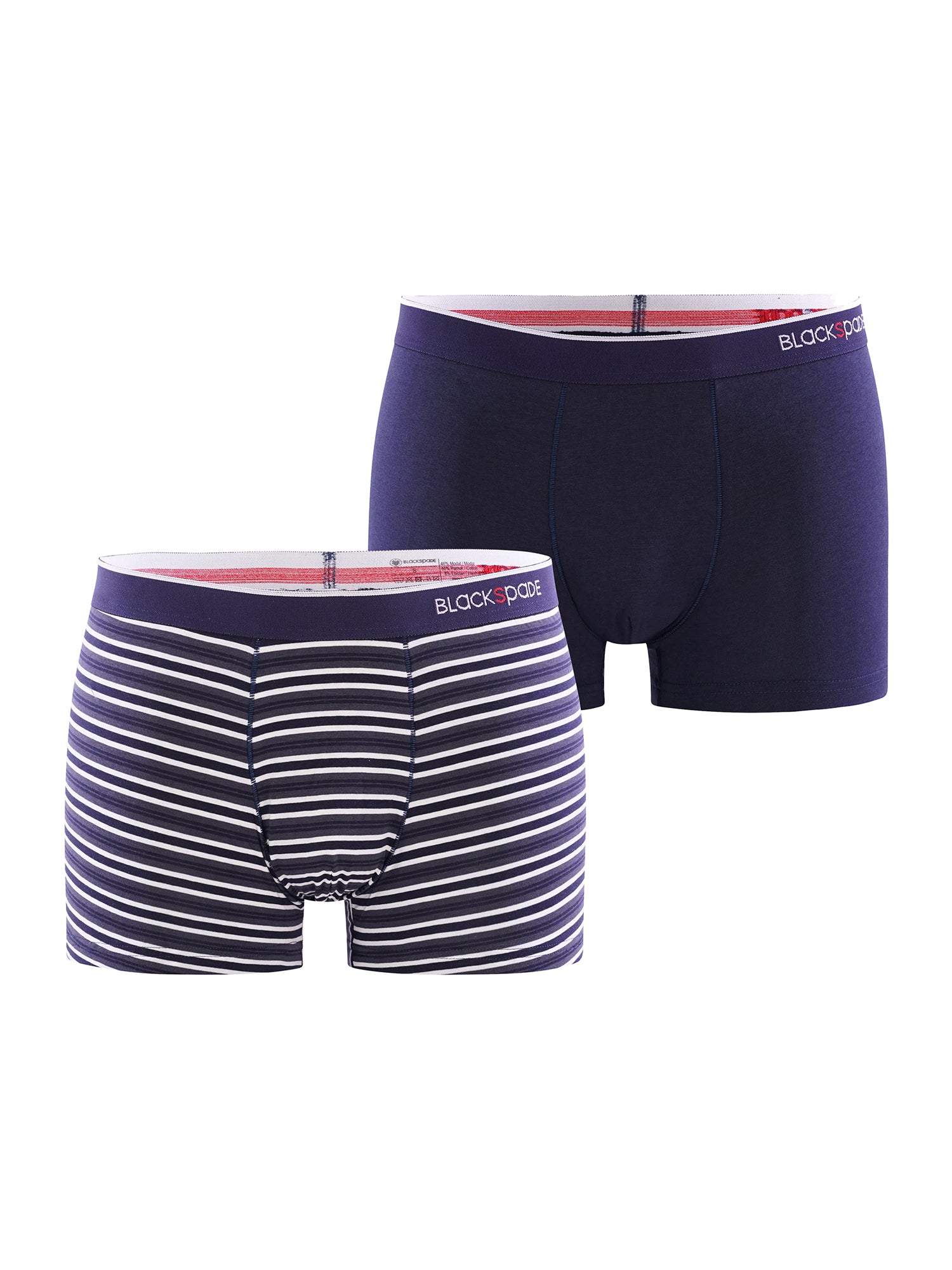 Blackspade Herren Boxer-Briefs Stripes 2er Pack