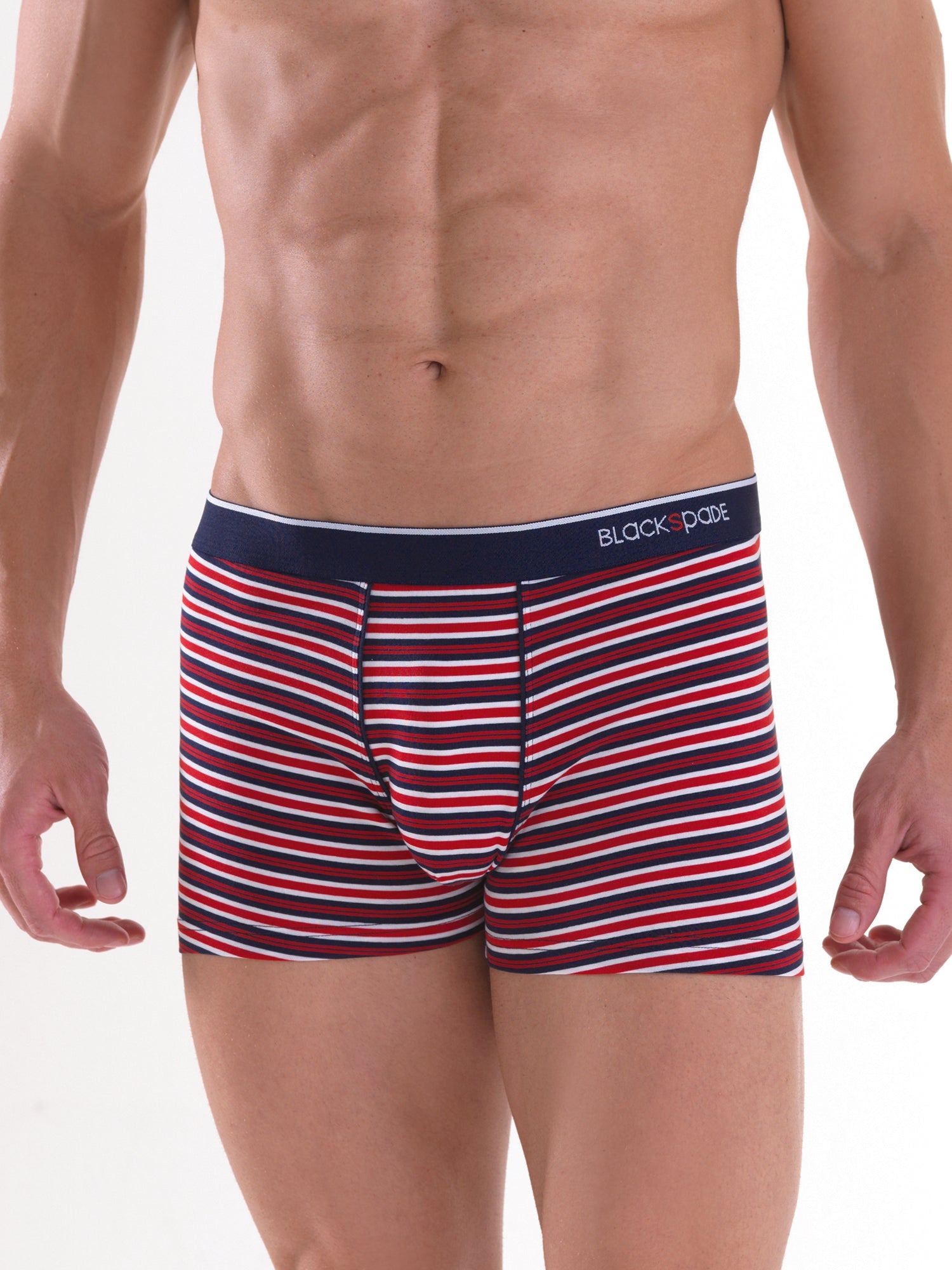 rot Stripes, rot Solid / L