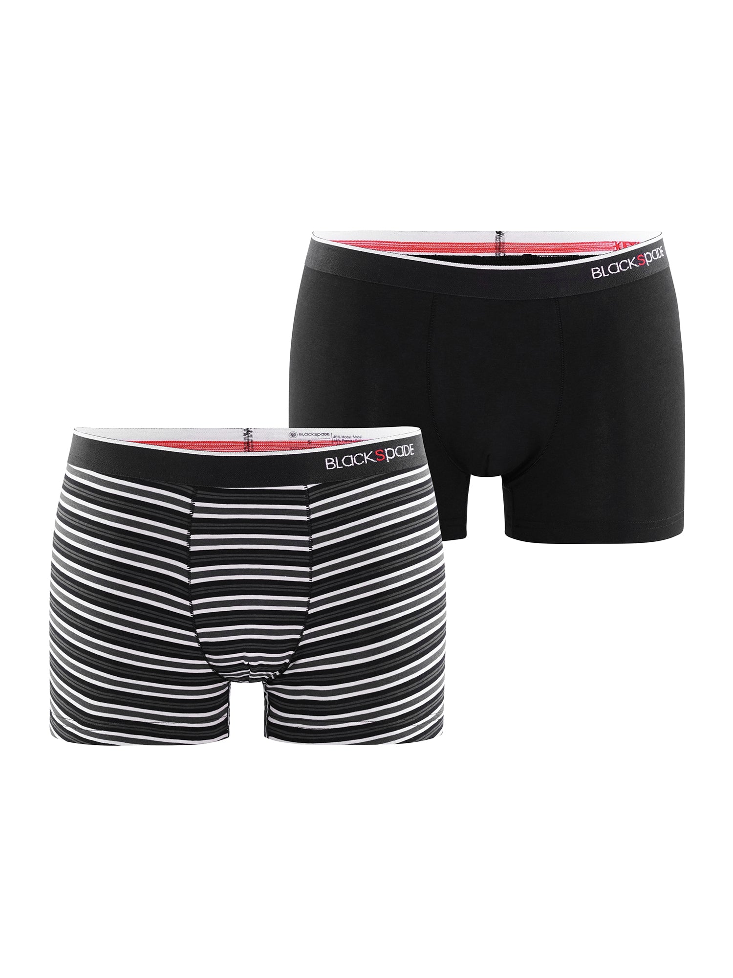 Blackspade Herren Boxer-Briefs Stripes 2er Pack