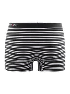 schwarz Stripes, schwarz Solid / L