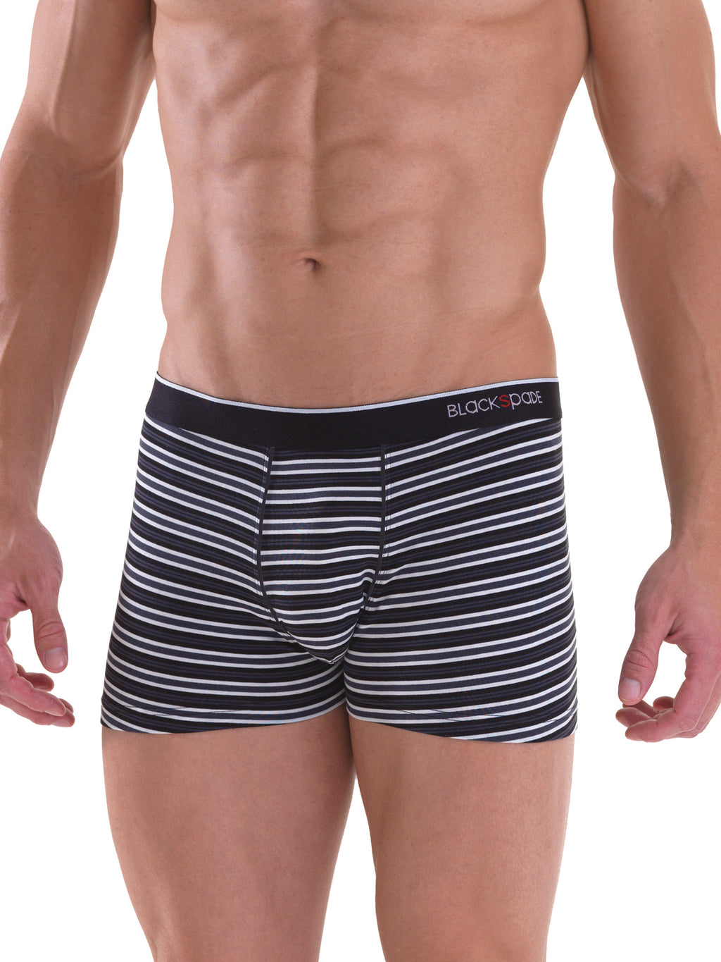 schwarz Stripes, schwarz Solid / L
