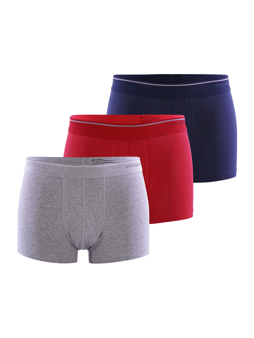 grau meliert, navy, dunkelrot / L