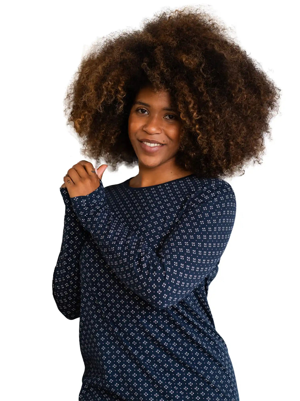 By Louise Women's Nightgown Classic Long Sleeve