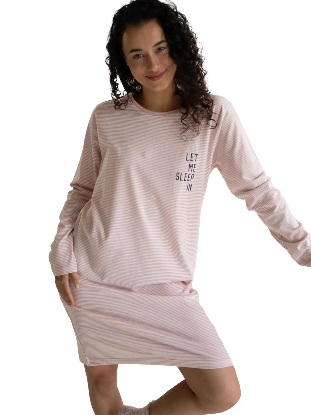 By Louise Women's Nightgown Classic Long Sleeve