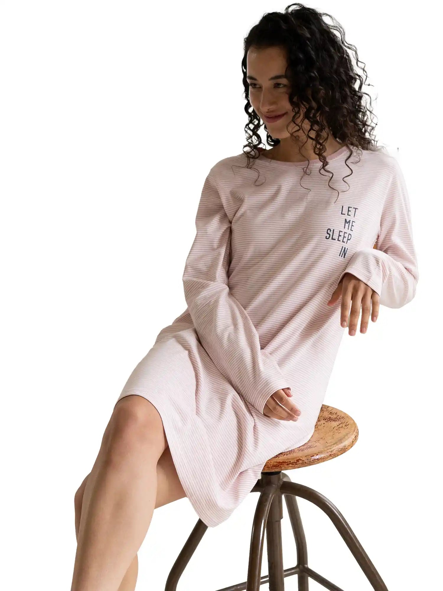 By Louise Women's Nightgown Classic Long Sleeve