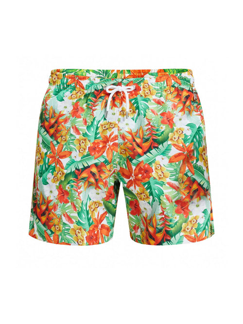 Orange Tropic Print / L