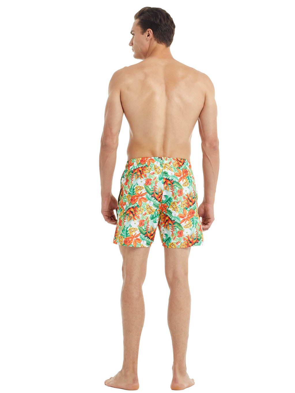 Orange Tropic Print / L