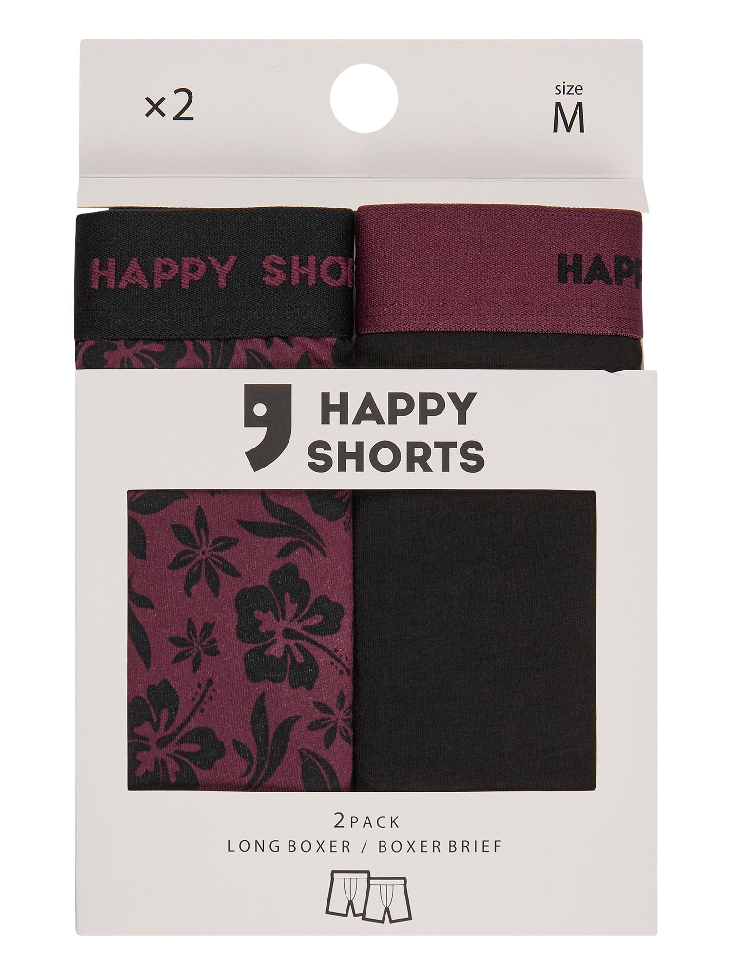 schwarz, bordeaux / L