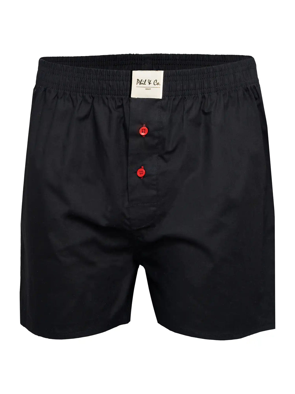 Phil & Co. Berlin Herren Boxershorts Uni 3er Pack