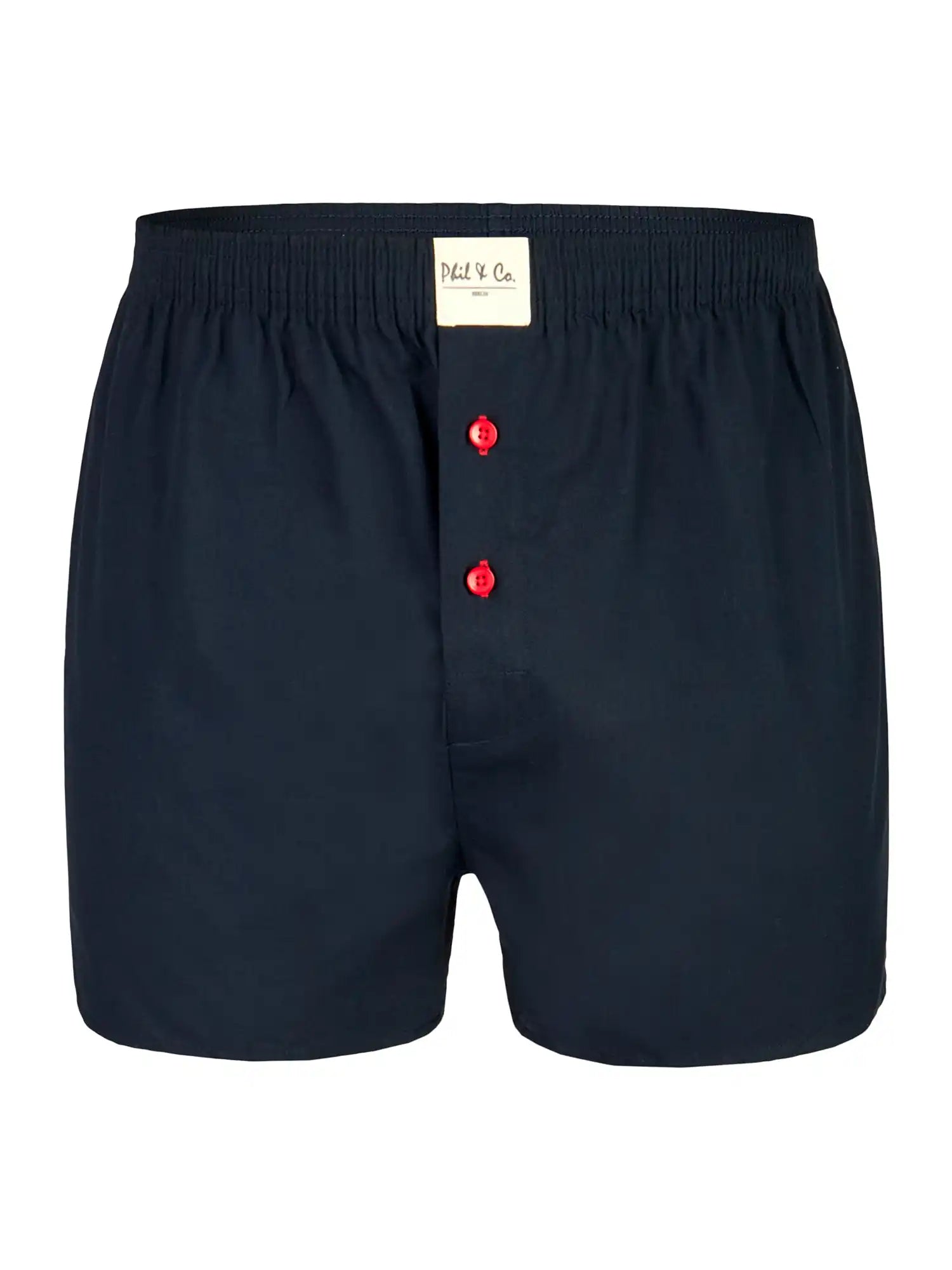 Phil & Co. Berlin Herren Boxershorts Uni 3er Pack