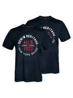 H.I.S Herren T-Shirt Denim Heritage Big Logo