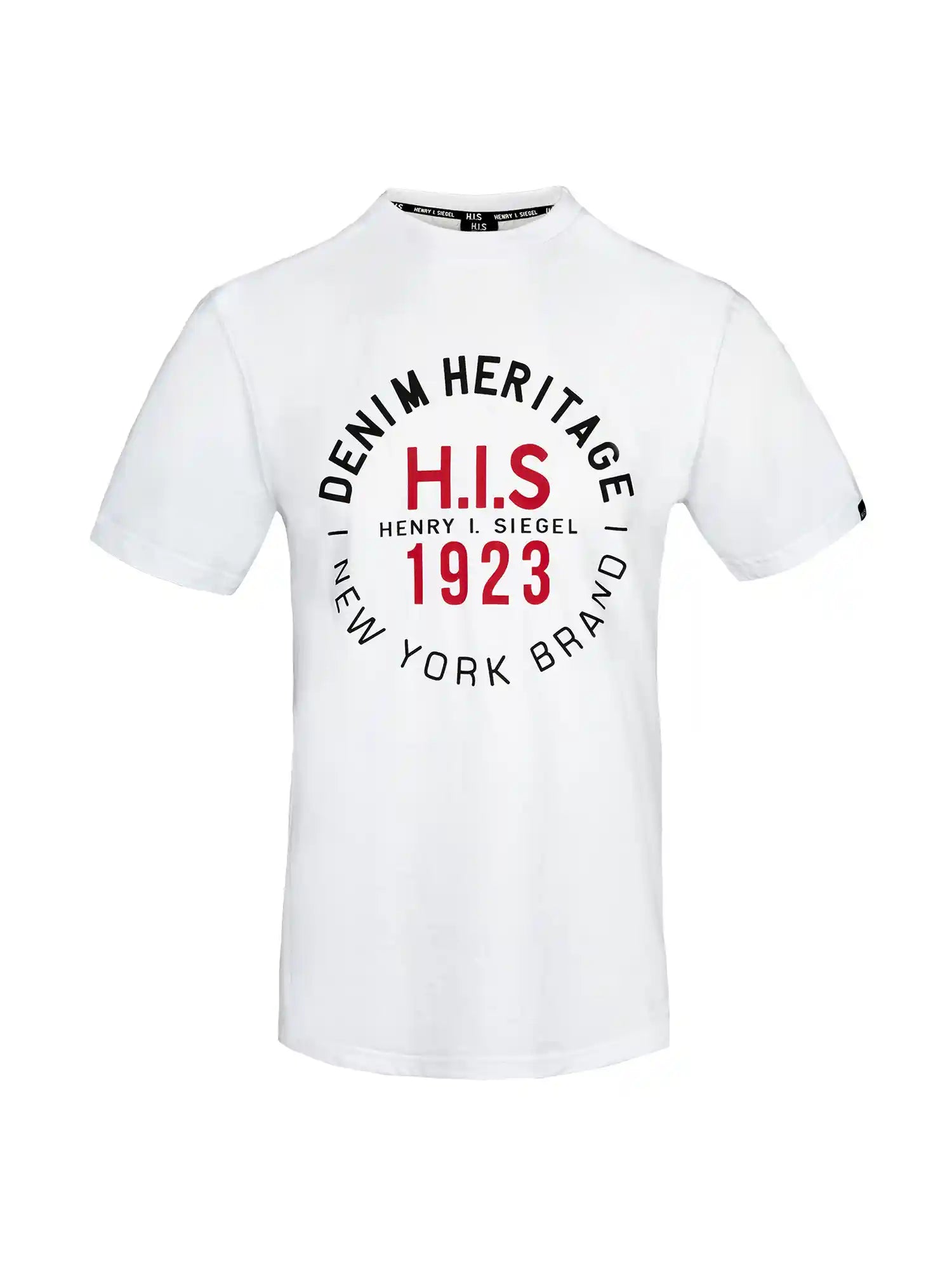 H.I.S Herren T-Shirt Denim Heritage Big Logo