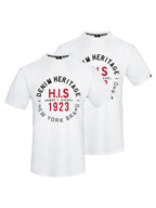 H.I.S Herren T-Shirt Denim Heritage Big Logo