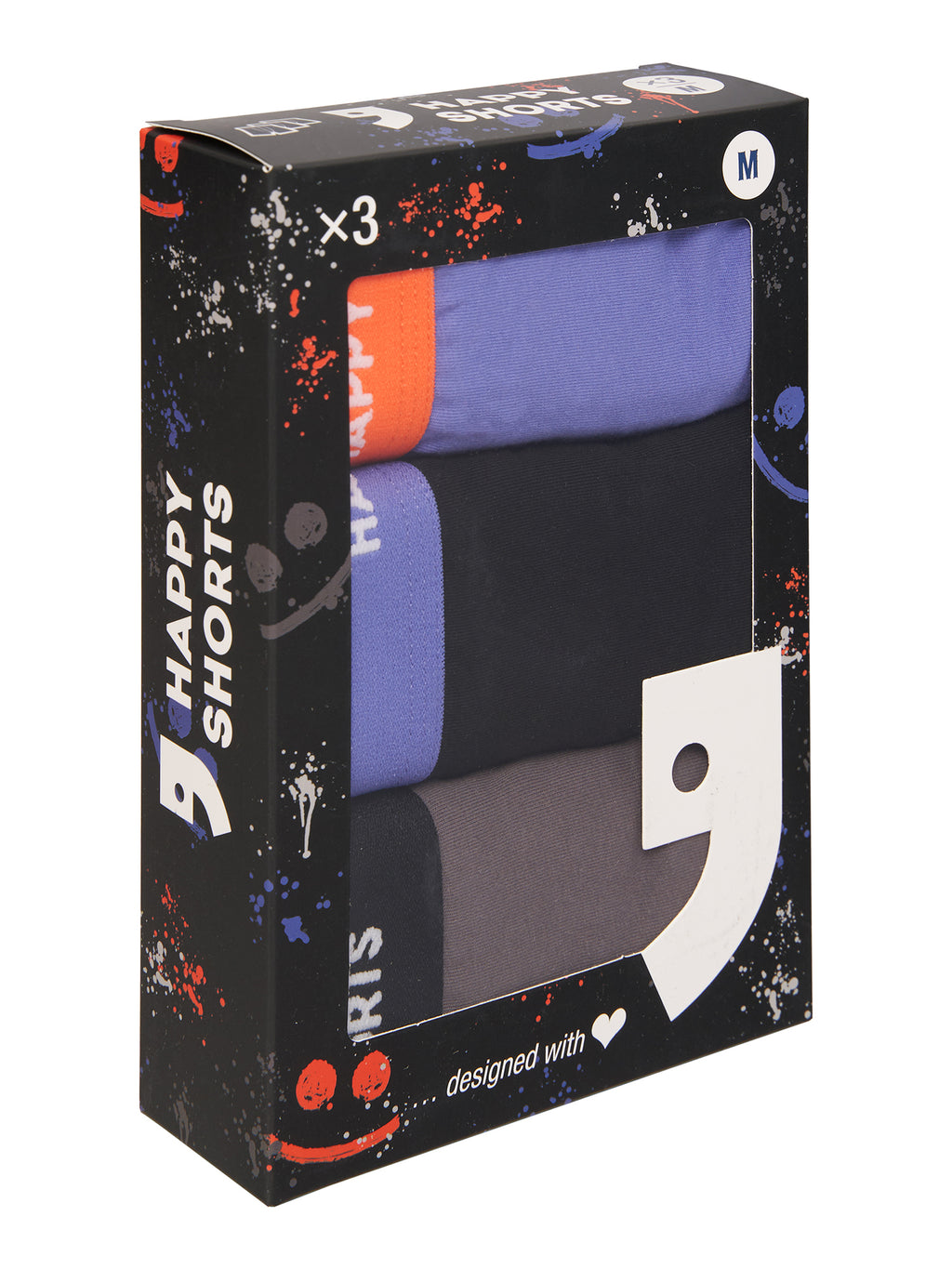 purple/black/grey / L