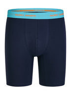 solid navy - green / L
