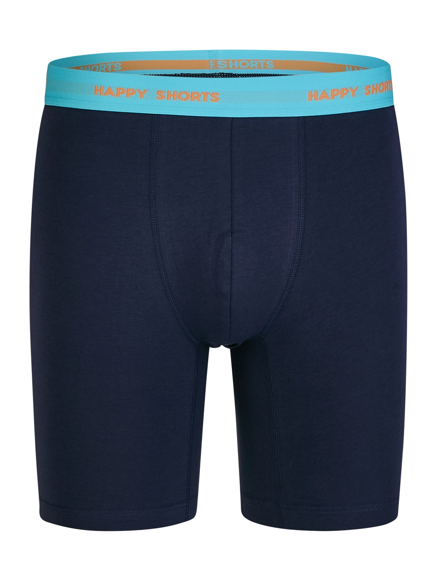 solid navy - green / L